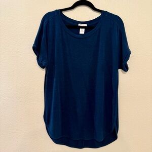 Matty M Deep Blue Short Sleeve Top